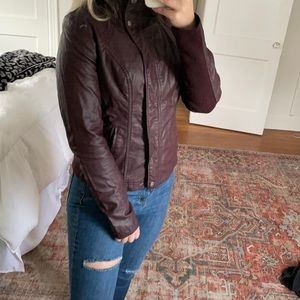 RD style vegan leather moto jacket